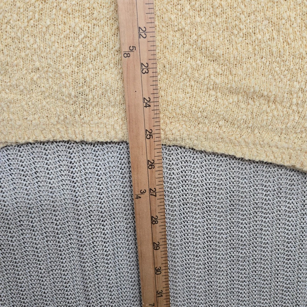 White Stag Sweater Womens XL Yellow Textured Pullover Crewneck Lightweight Top - Picture 6 of 8